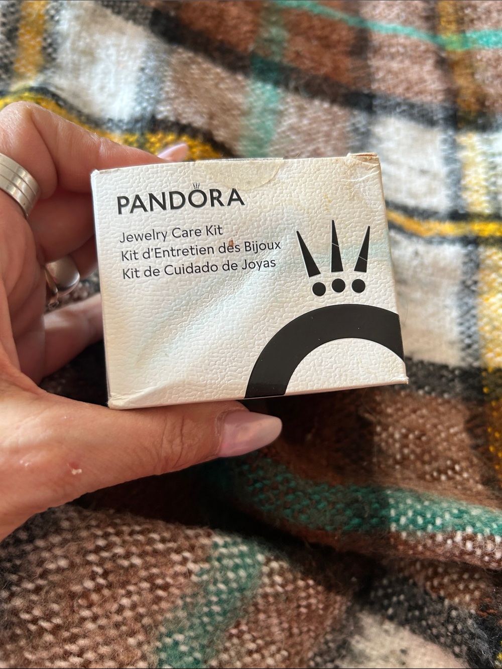 Pandora White and Black Jewelry Care Kit Box